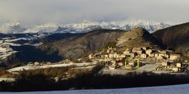 Emplacement du gite dans le village de Piégut