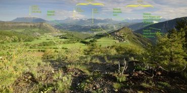 Situation du gîte dans la vallée