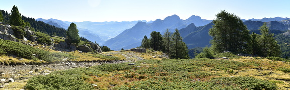 Fort (ou Batterie) de Dormillouse et lacs du col Bas